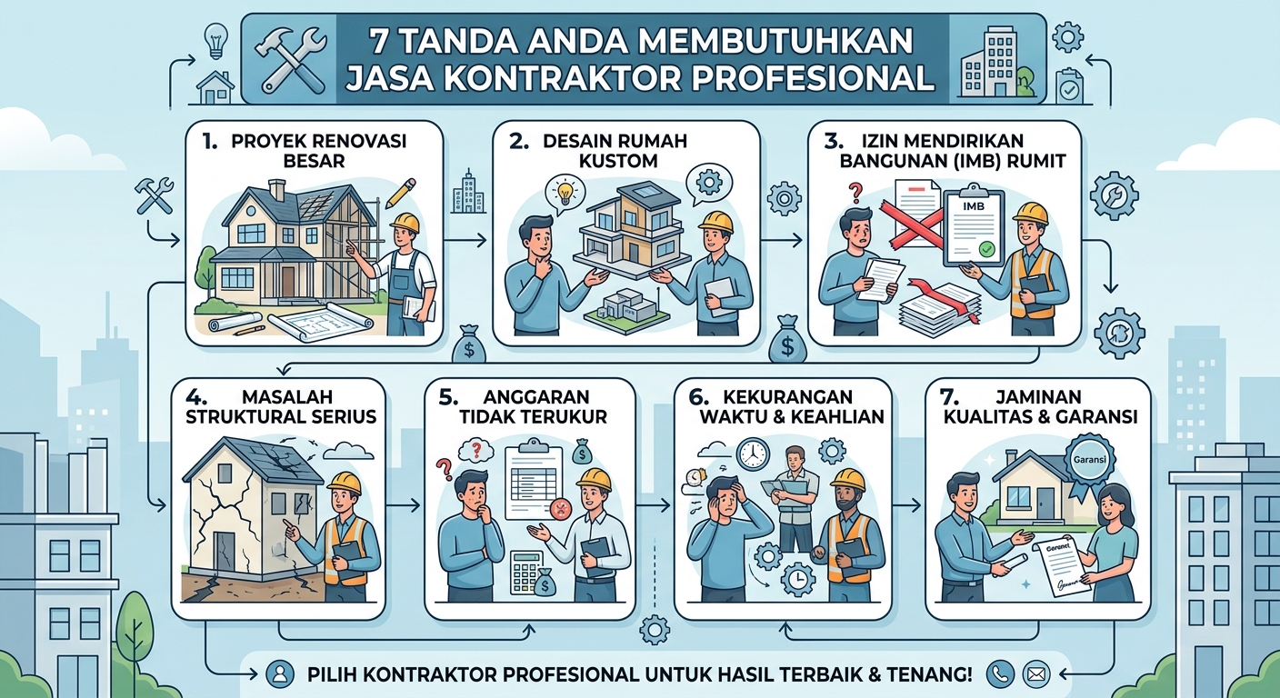 7 Tanda Anda Membutuhkan Jasa Kontraktor Profesional