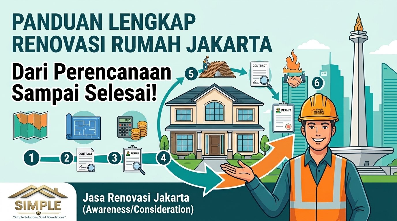 Panduan Lengkap Renovasi Rumah Jakarta dari Perencanaan sampai Selesai