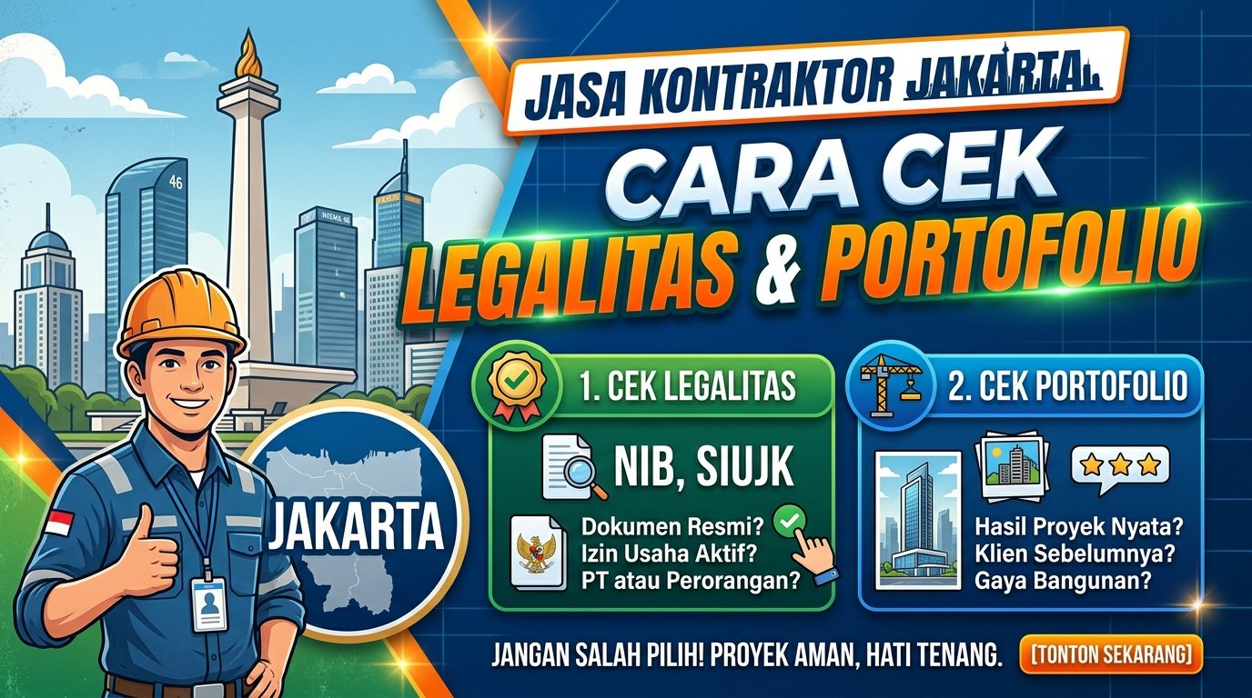 Jasa Kontraktor Jakarta  Cara Cek Legalitas dan Portofolio