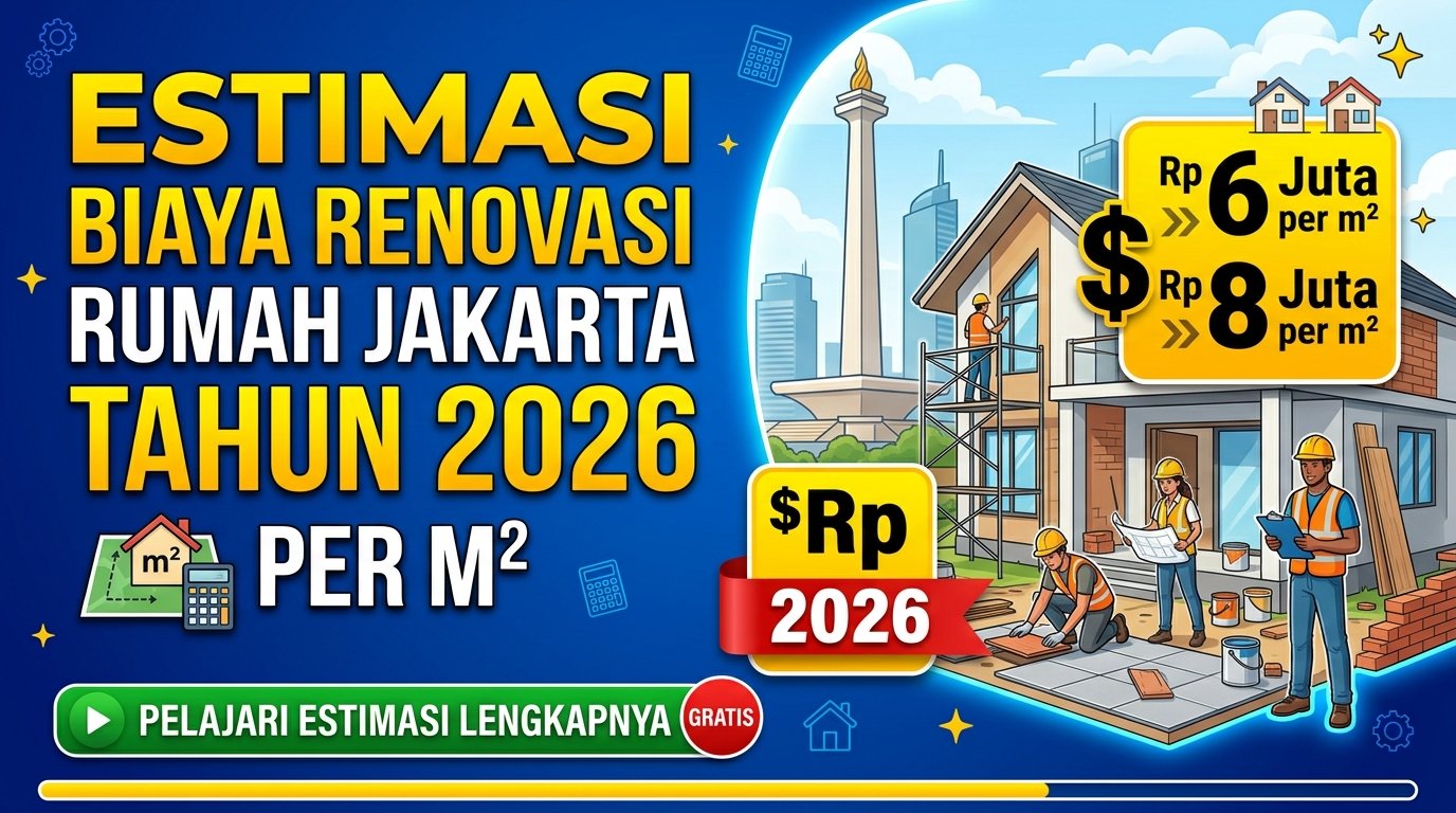 Estimasi Biaya Renovasi Rumah Jakarta per m2 Tahun 2026