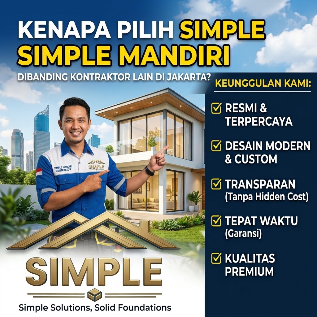 Kenapa Pilih Simple Mandiri Kontraktor Dibanding Kontraktor Lain di Jakarta