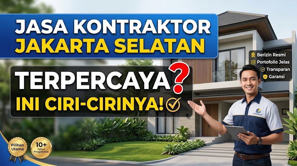 Jasa Kontraktor Jakarta Selatan Terpercaya, Ini Ciri-cirinya