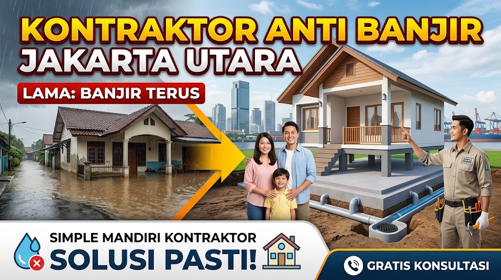 Jasa Kontraktor Jakarta Utara Anti Banjir | Simple Mandiri Kontraktor