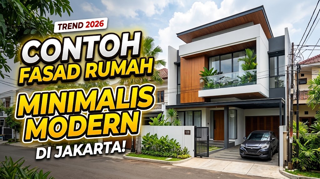 Contoh fasad rumah minimalis modern di Jakarta