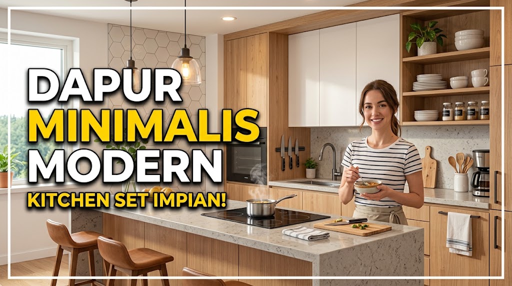 Desain kontraktor kitchen set minimalis modern
